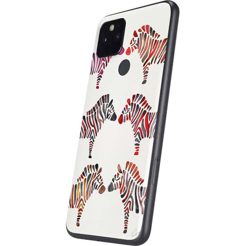 Cat Coq Rainbow Zebras Google Pixel 5 Skin